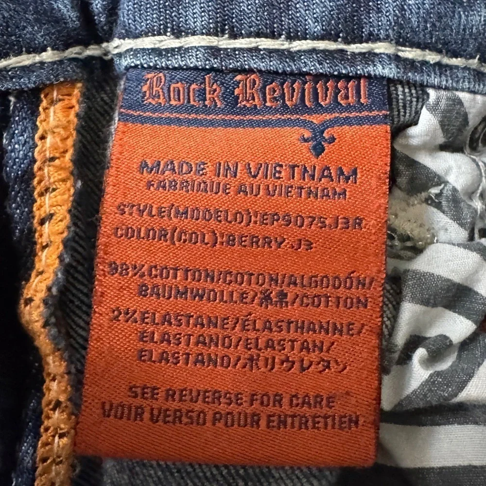 Rock Revival Berry Straight Stretch Jean, Size 28